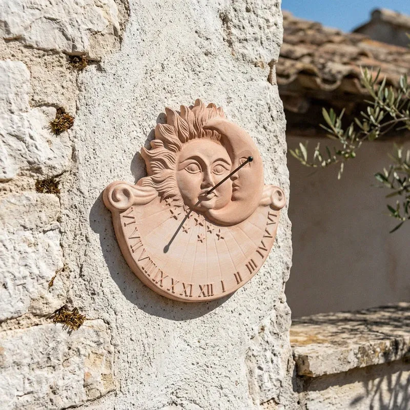 Cadran solaire italien en terre cuite