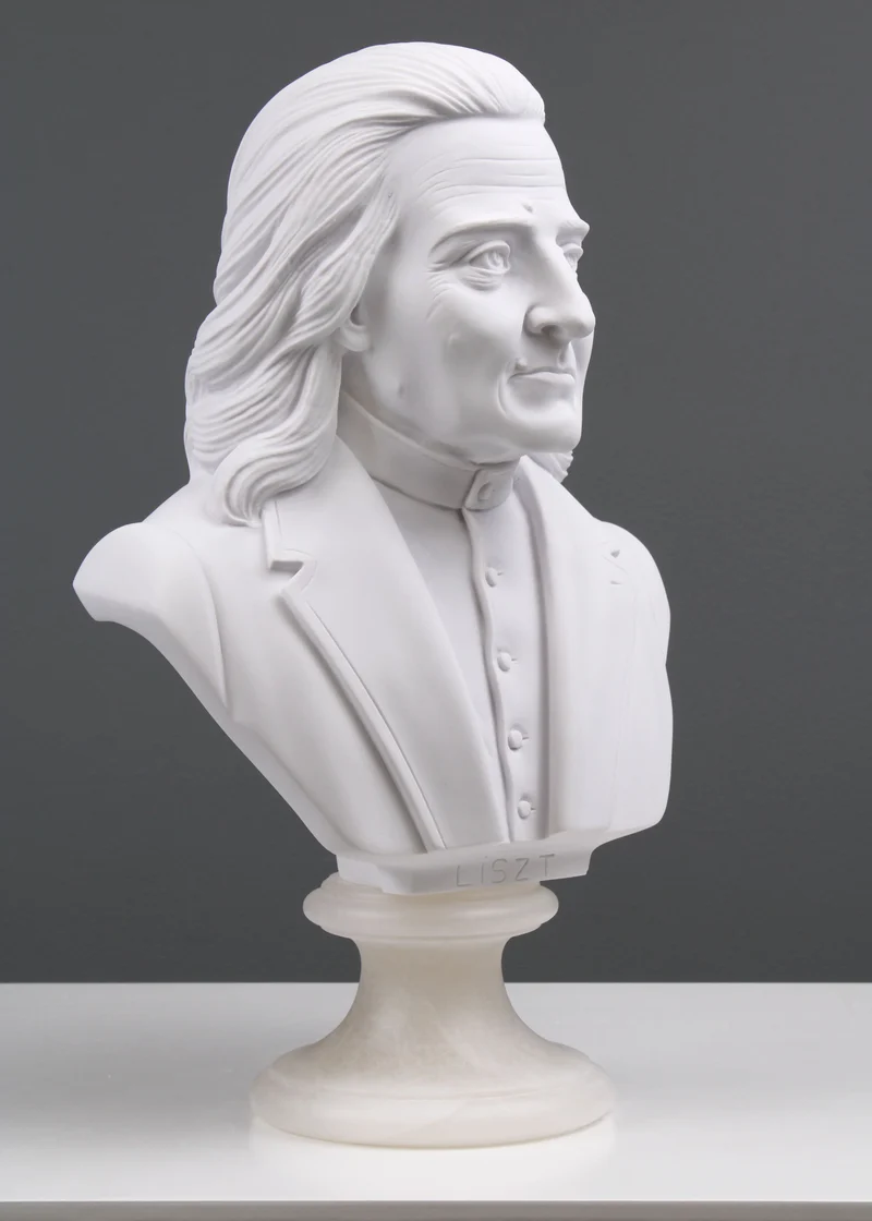 Buste de Franz Liszt - sculpture en marbre