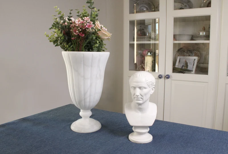 Buste de Jules César - sculpture en marbre