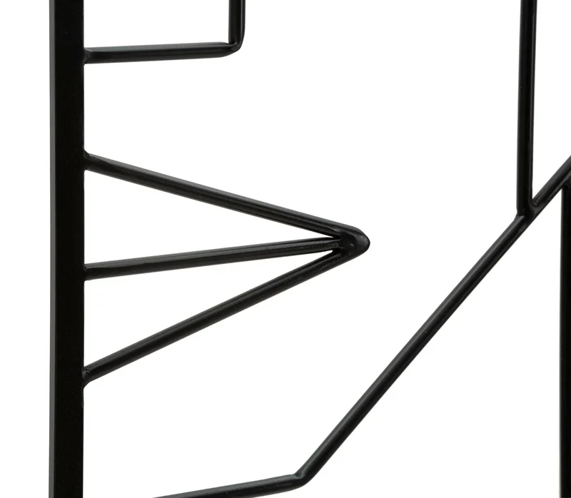 Décoration murale en métal avec visages abstraits (lot de 2)