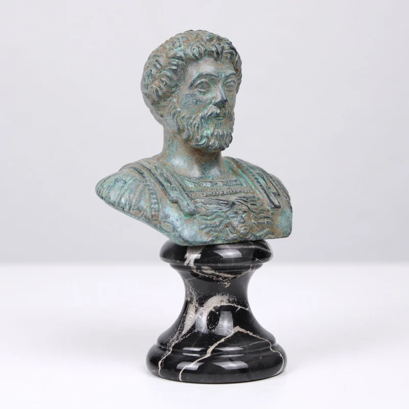 Buste de Marc Aurèle (Bronze vert)