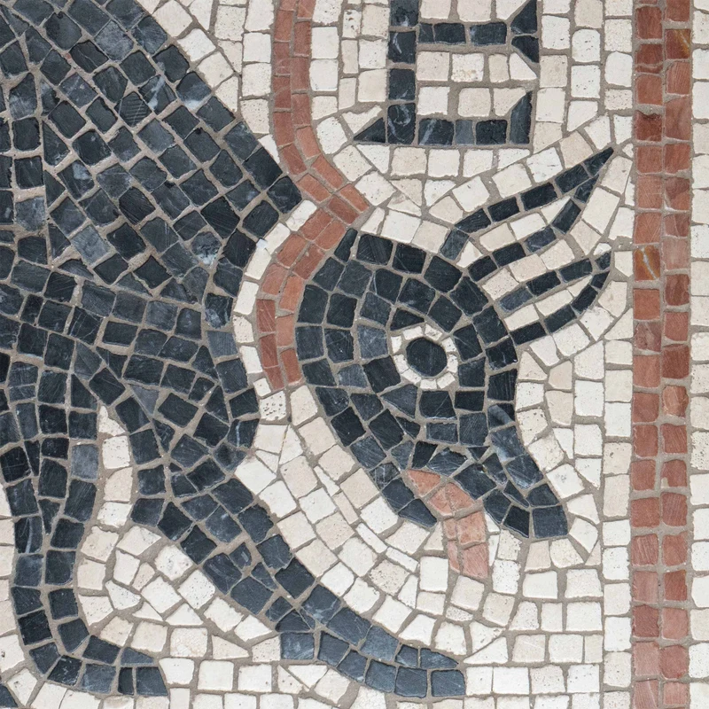 Mosaïque Cave canem - en marble