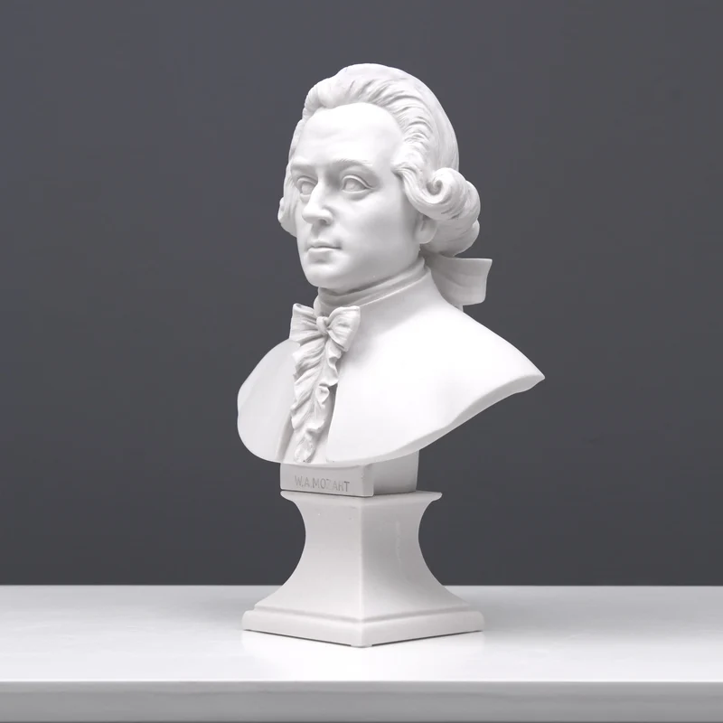 Buste de Mozart - sculpture en marbre