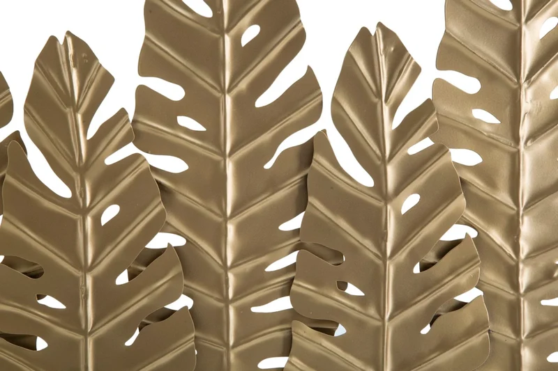 Décoration en feuilles de palmier dorées (sculpture moderne)