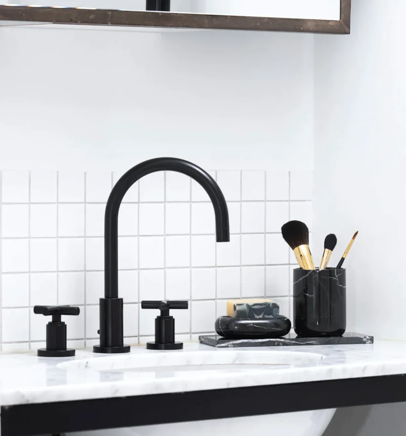Porte-Savon en Marbre Noir