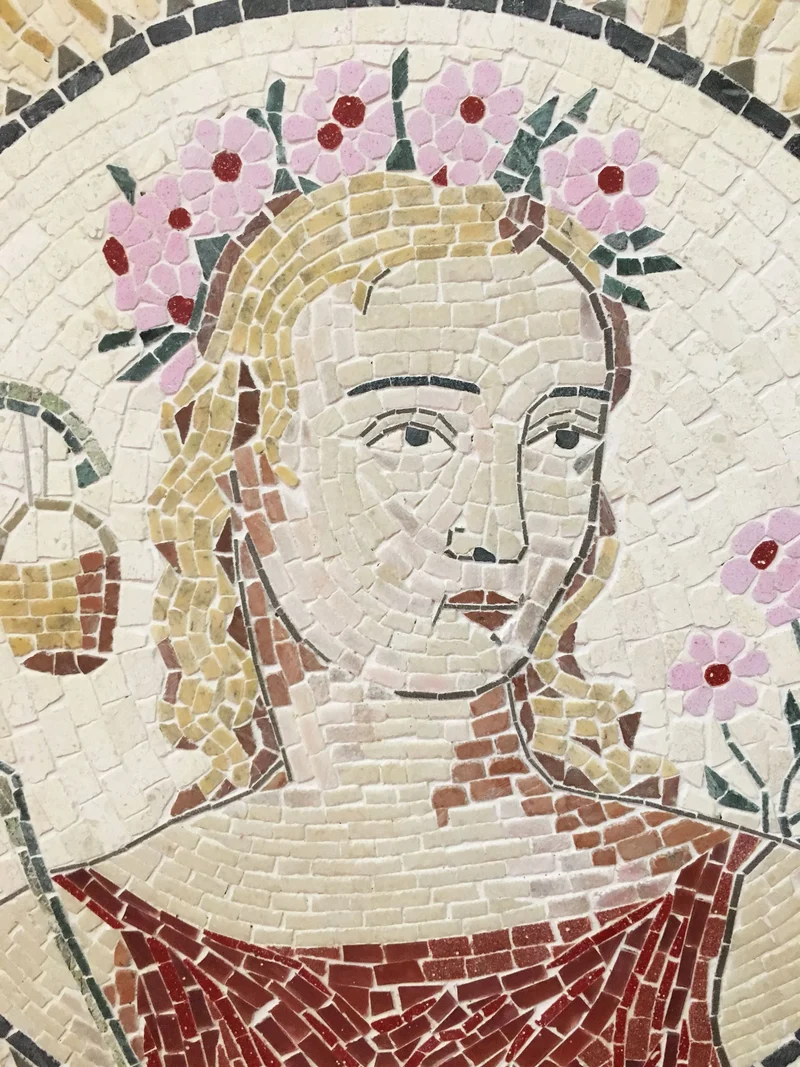 Mosaïque Le printemps - en marble