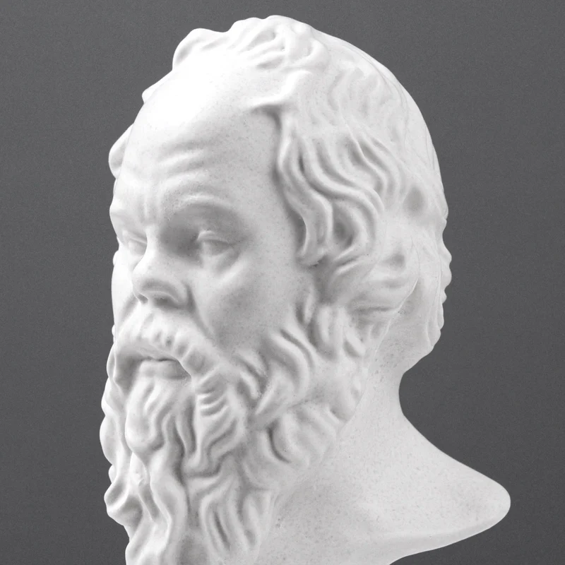 Sculpture du buste de Socrate - Statue du philosophe