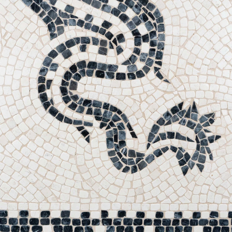 Mosaïque Mer-centaure (ichthyocentaur) - en marble