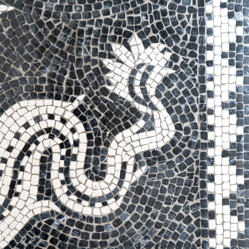 Mosaïque Mer-centaure (Ichtyocentaure) - en marble