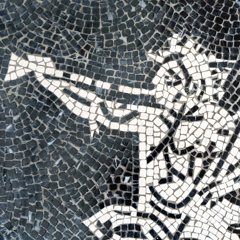 Mosaïque Mer-centaure (Ichtyocentaure) - en marble