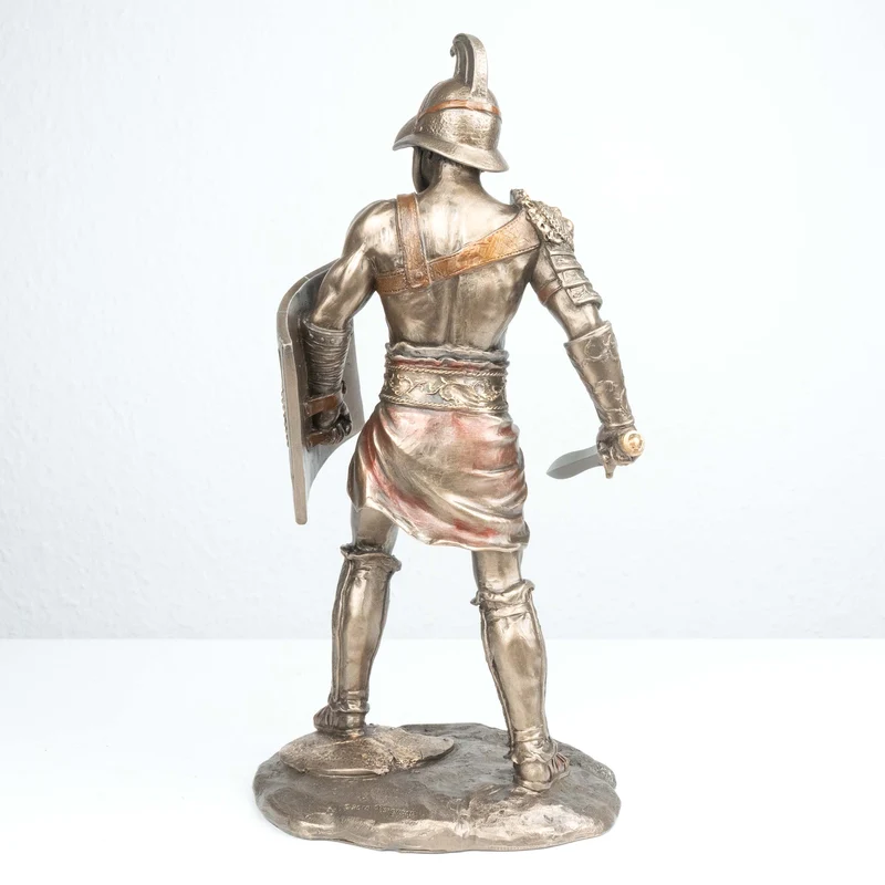 Sculpture Gladiateur Murmillo (Statue en bronze coulé à froid)