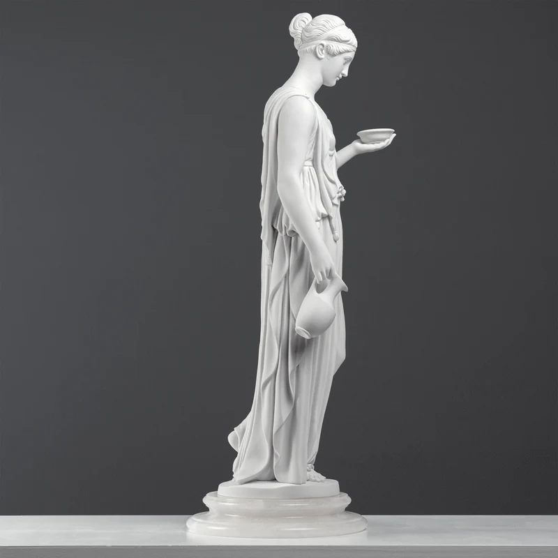 Sculpture Hébé — Déesse de la Jeunesse (Modèle Néoclassique d’après Thorvaldsen)