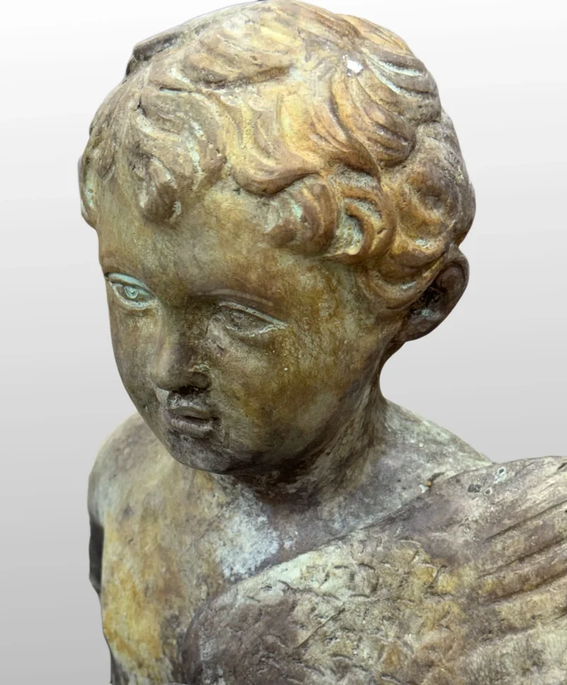 Putti enfants en paire - sculpture en bronze
