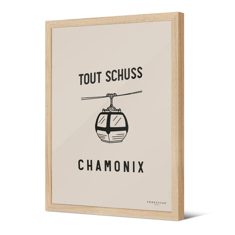 Affiche encadrée personnalisée Tout Schuss