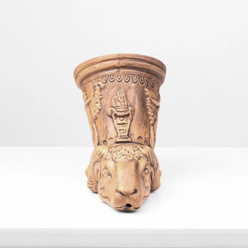 Rhyton avec relief de bélier - céramique romaine