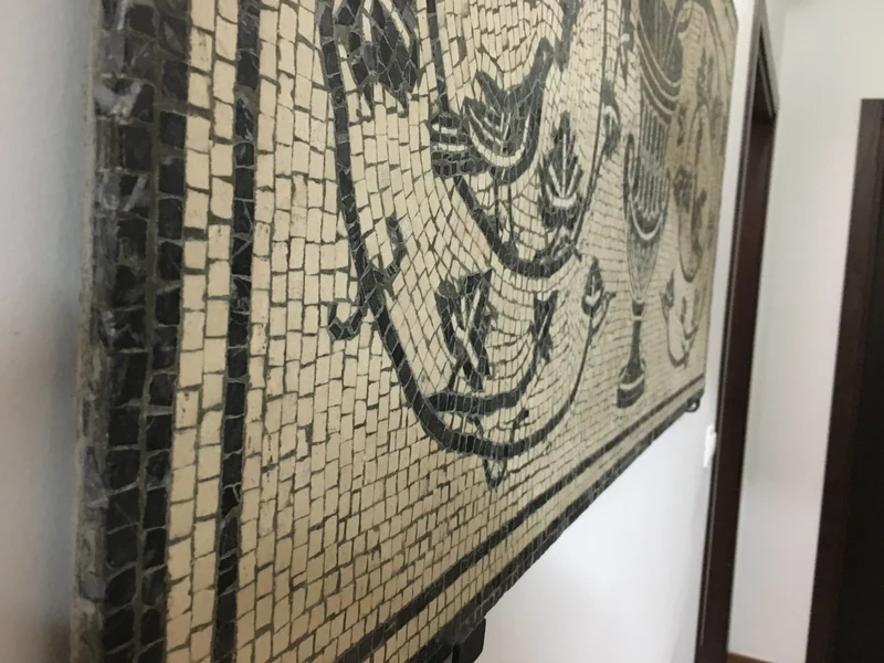 Mosaïque Vigne dans le krater - en marble
