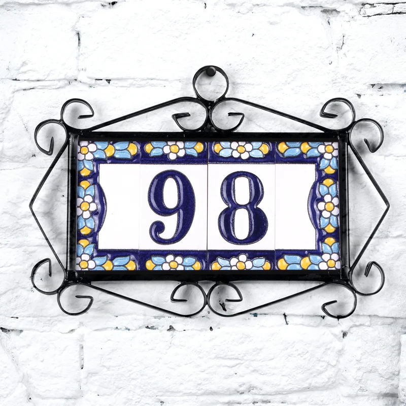 Numéro de maison céramique
