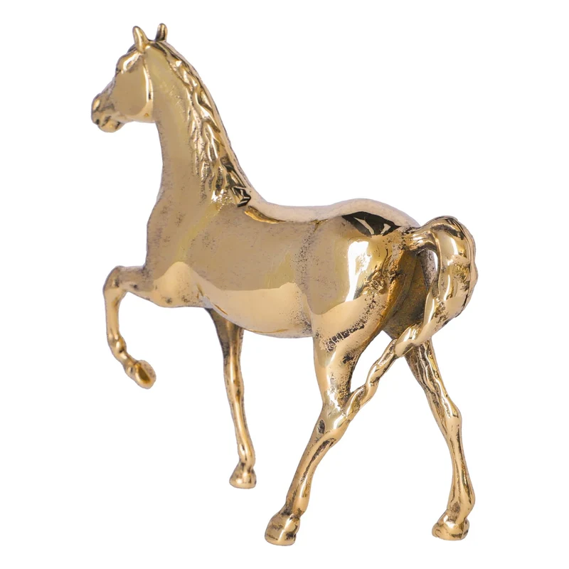 Sculpture cheval (laiton poli)