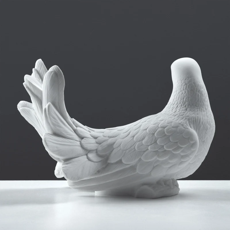 Sculpture Colombe Blanche — Symbole de Paix