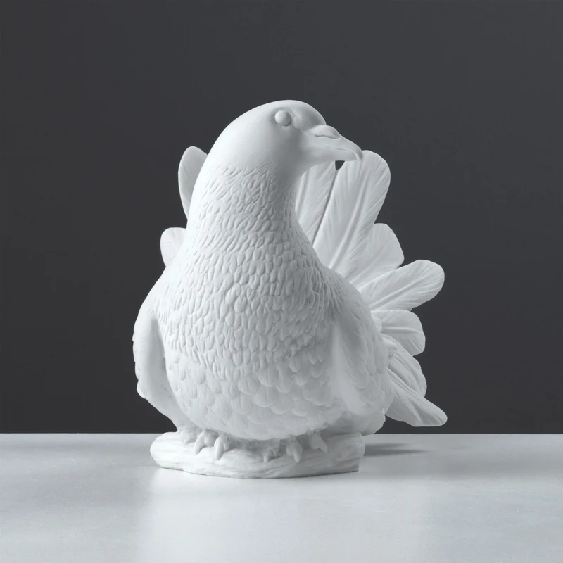 Sculpture Colombe Blanche — Symbole de Paix