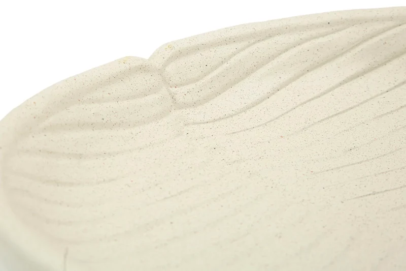 Plateau décoratif rond en résine blanche – Design moderne Stons