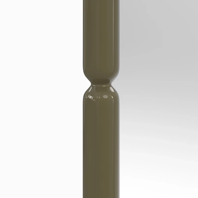 Miroir rectangulaire Silk laqué vert kaki 160 x 60 cm