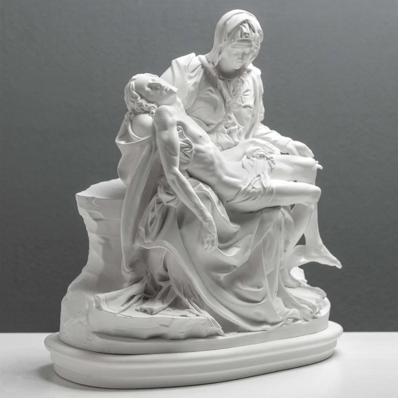 Sculpture de la Pietà de Michel-Ange – Statue Blanche (Musées du Vatican)