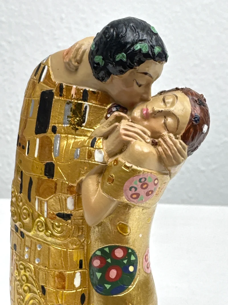 Sculpture de l’Amour – Le Baiser de Klimt (Petite Statue d’Amoureux)
