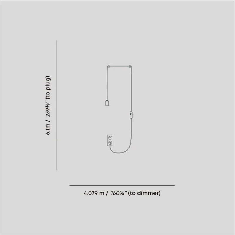 Enno Plug-In Pendant in Graphite