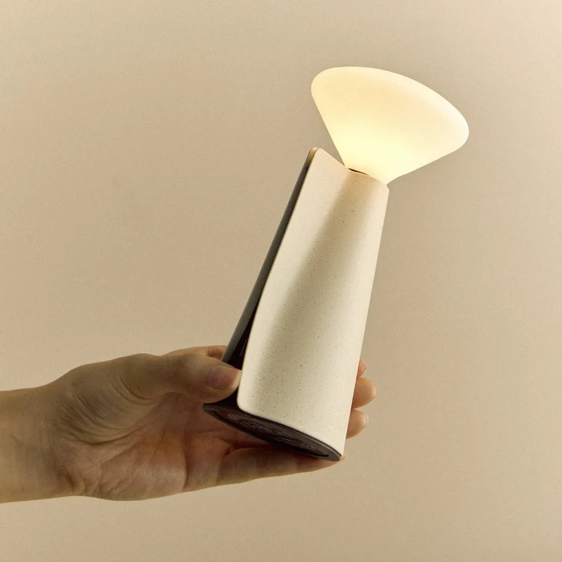 Mantle Portable Lamp in Stone White