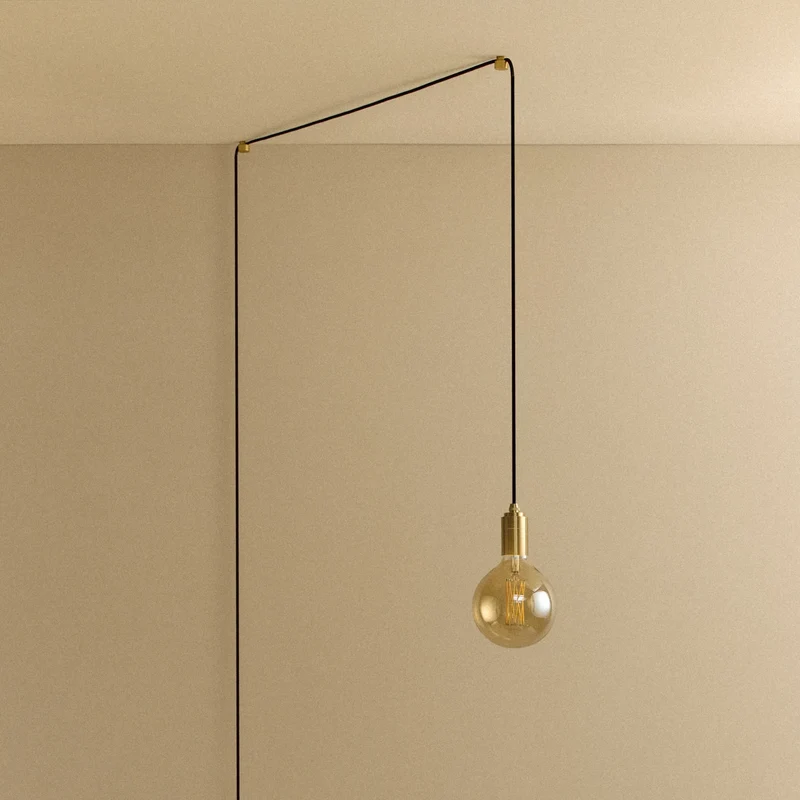 Gaia Plug-In Pendant in Brass