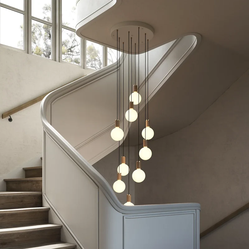 Nine Pendant in Oak + Sphere IV