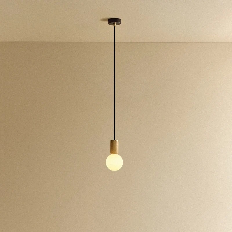 Sphere III Pendant Light in Oak