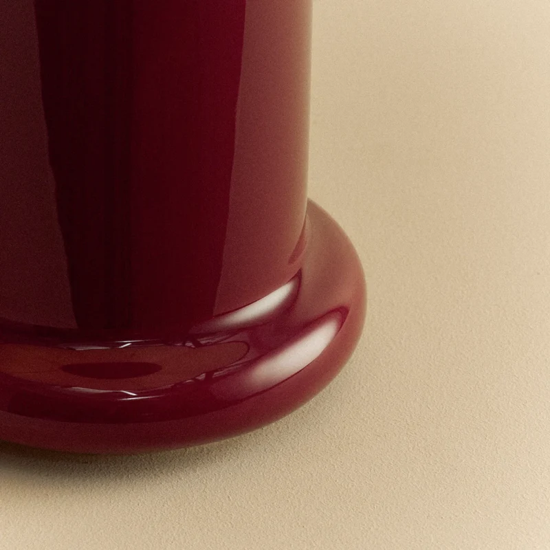 Heath Table Lamp in Port Red