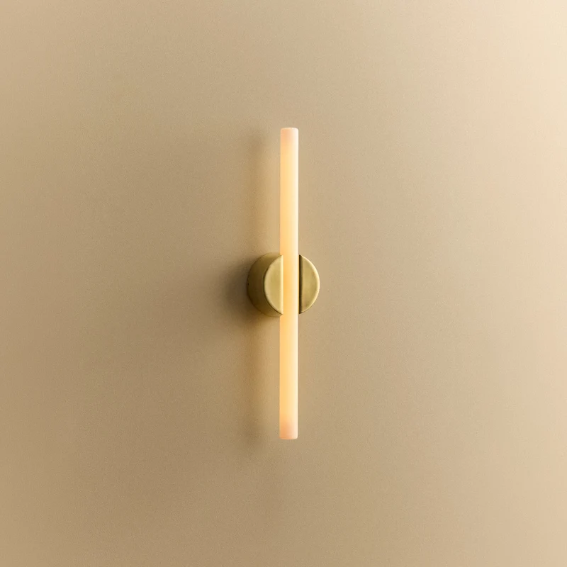 Kilter Wall Light in Solid Brass