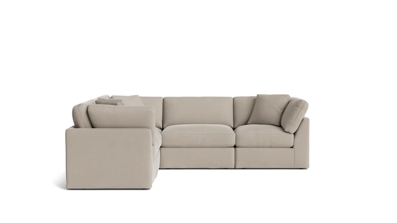 Get Together™ 5-Piece Modular Sectional Closed, Standard, Light Pebble
