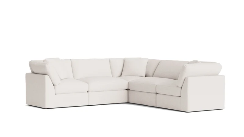 Get Together™ 5-Piece Modular Sectional Closed, Standard, Nomad Snow