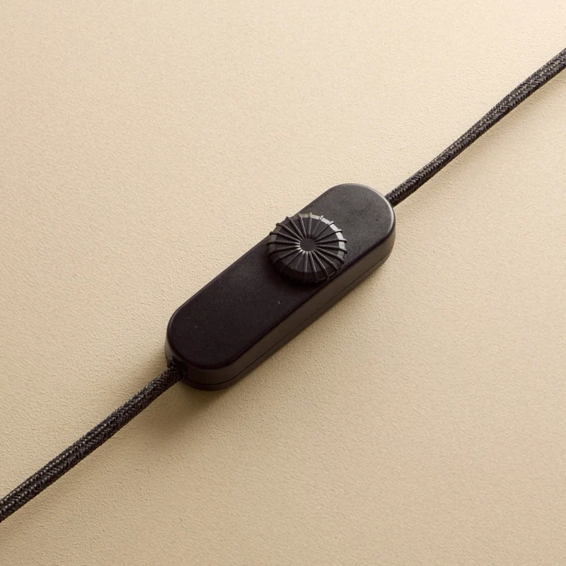 Knuckle Table Lamp in Blackened Oak + Noma