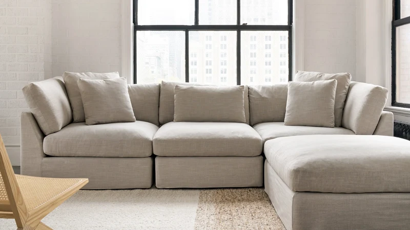 Get Together™ 5-Piece Modular Sectional, Large, Light Pebble