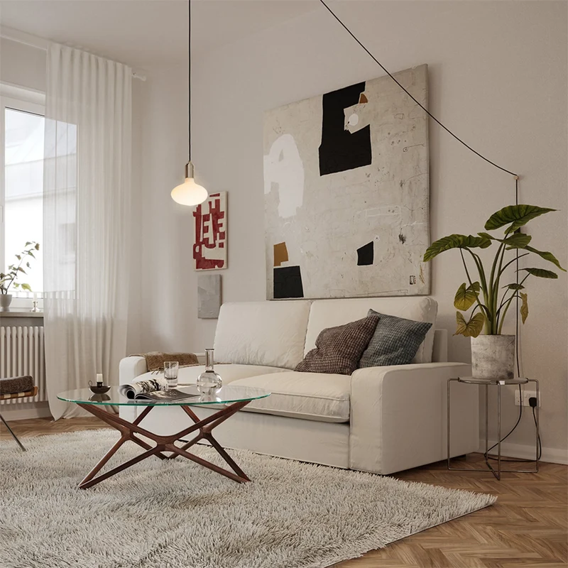 Oval Dim-to-Warm Plug-In Pendant in Brass