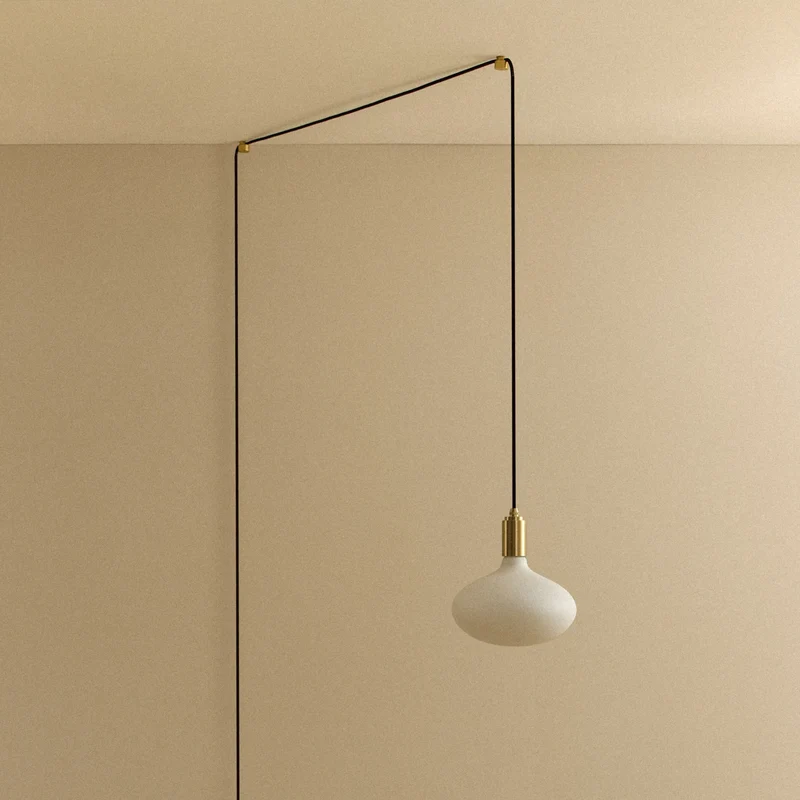 Oval II Plug-In Pendant in Brass