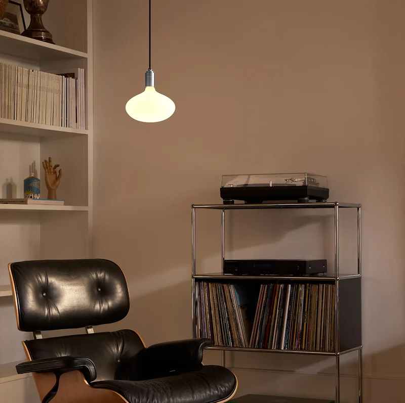 Oval II Plug-In Pendant Light in Stainless Steel