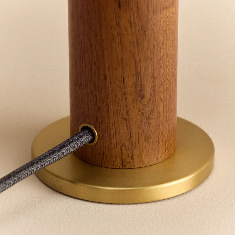 Knuckle Table Lamp in Walnut