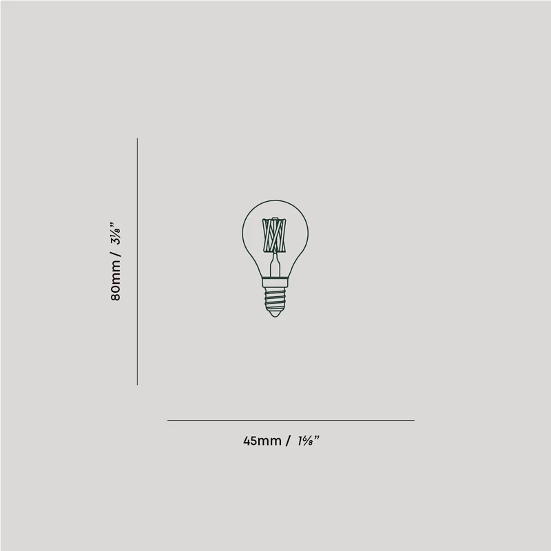 Pluto E14 Non-Tinted LED Bulb