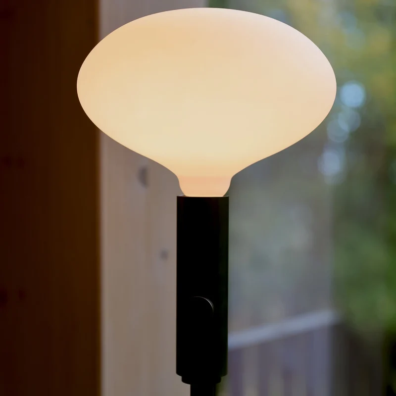 Poise Adjustable Floor Lamp in Graphite + Oval II