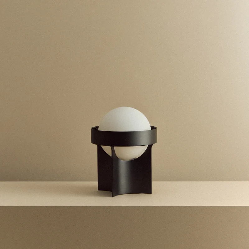 Loop Table Lamp in Dark Grey + Sphere IV