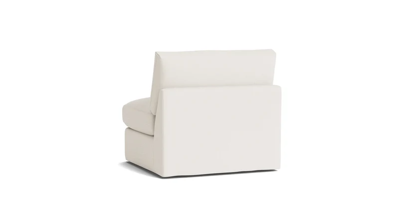 Get Together™ Armless Chair, Large, Cream Linen