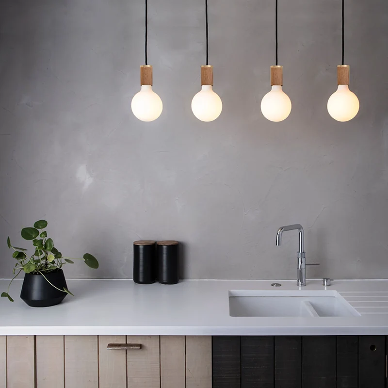 Porcelain III Pendant Light in Brass