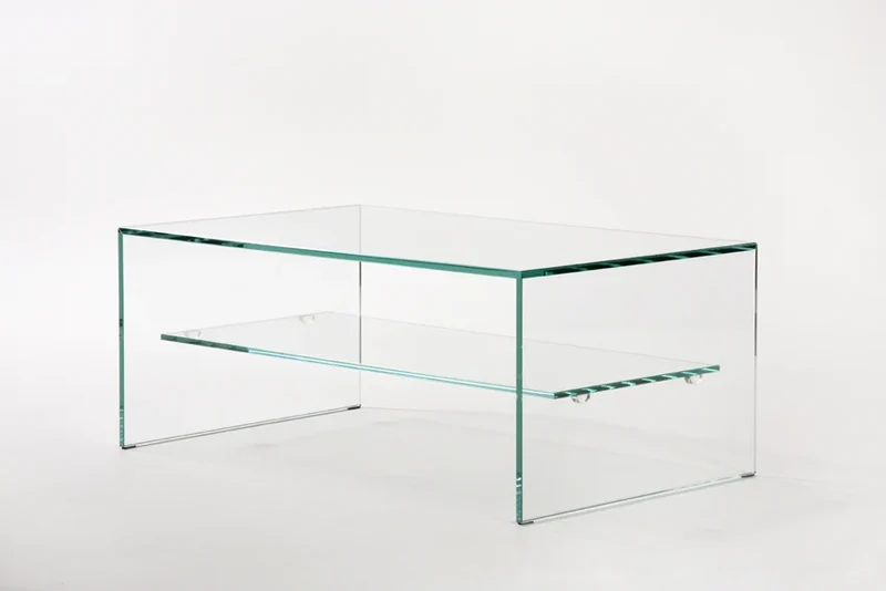 Table Basse Zen 1 | Verre Trempé Extra-clair - Adentro Studio