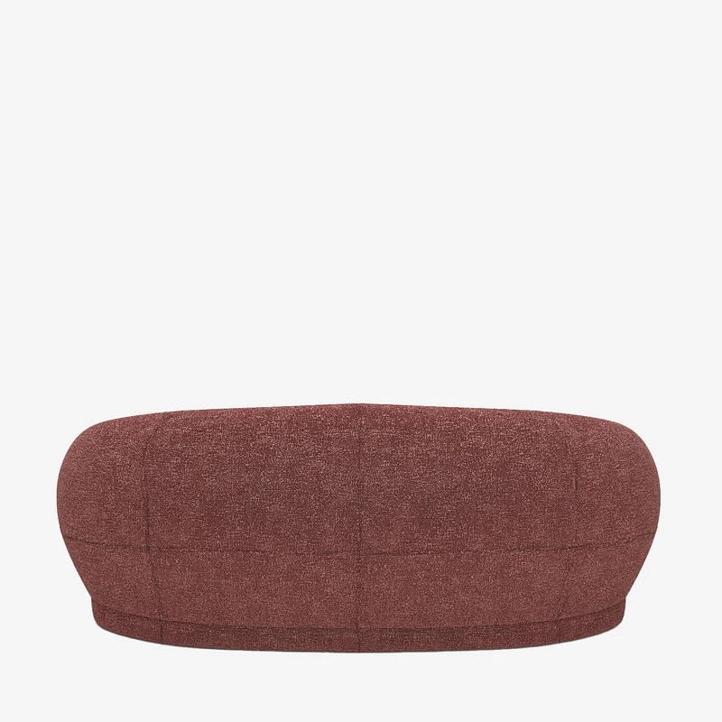 Canap tissu bouclette rose Bianca